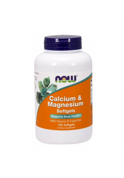 Now Foods Calcium & Magnesium + D vitamin (120 lágyzselatin kapszula)